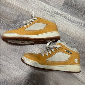 Timberland Mustard and Beige High-Tops